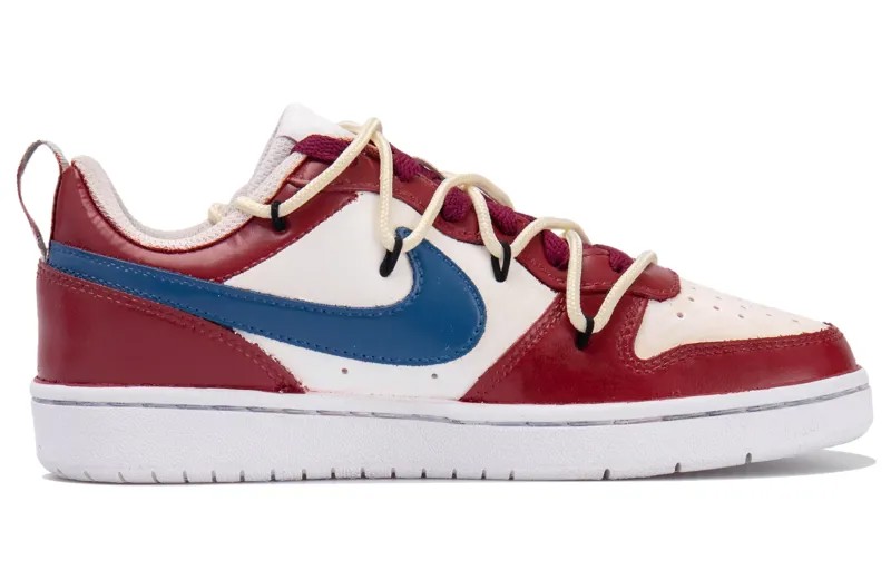 Кроссовки Nike Court Borough Skateboarding Shoes Women's Low-top White/Red/Blue, красный