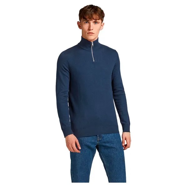 Свитер Jack & Jones Emil Half Zip, синий