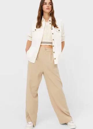 Stradivarius Плотная Рубашка Карго В Тонкий Рубчик Multicolor Xs