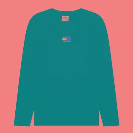Мужской лонгслив Tommy Jeans Tommy Badge Pure Organic Cotton, цвет чёрный, размер XS