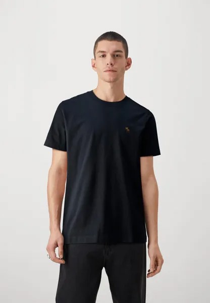 Футболка базовая LIFELIKE ICON CREW NEUTRALS Abercrombie & Fitch, цвет casual black