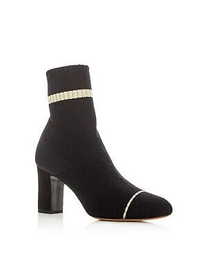 TABITHA SIMMONS Женские черные эластичные ботинки на блочном каблуке с миндалевидным носком Anna 39