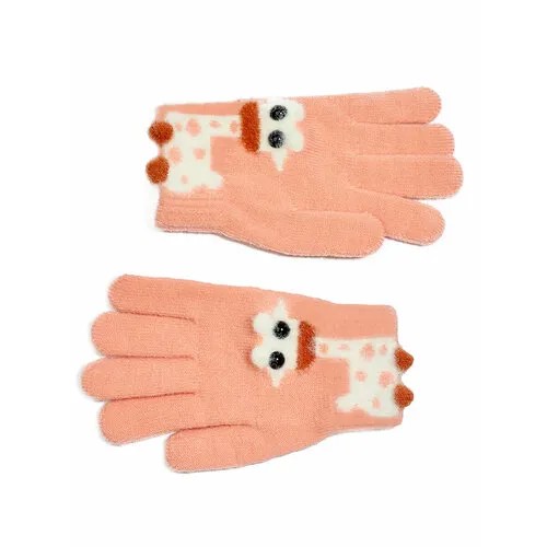 Перчатки Baziator демисезонные, размер 7-9, розовый