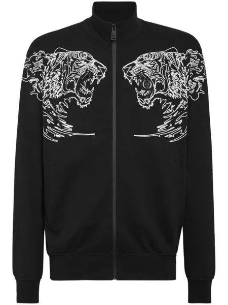 Plein Sport куртка с логотипом, черный