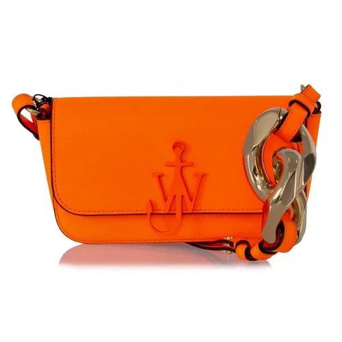 Кожаная сумка JW Anderson HB0431 оранжевый UNI