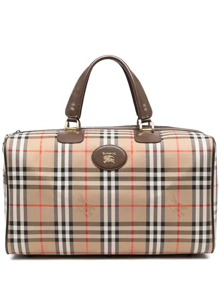 Burberry Pre-Owned сумка Boston 1990-х годов с узором House Check