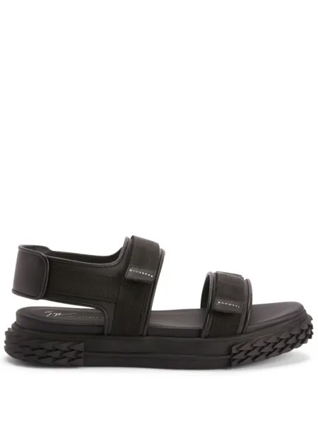 Giuseppe Zanotti сандалии Blabber Gummy на липучках, черный