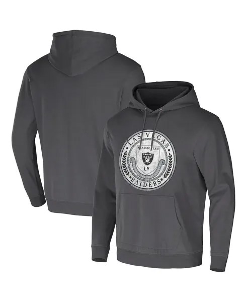 Мужская коллекция nfl x darius rucker от charcoal las vegas raiders выстиранный пуловер с капюшоном Fanatics, мульти