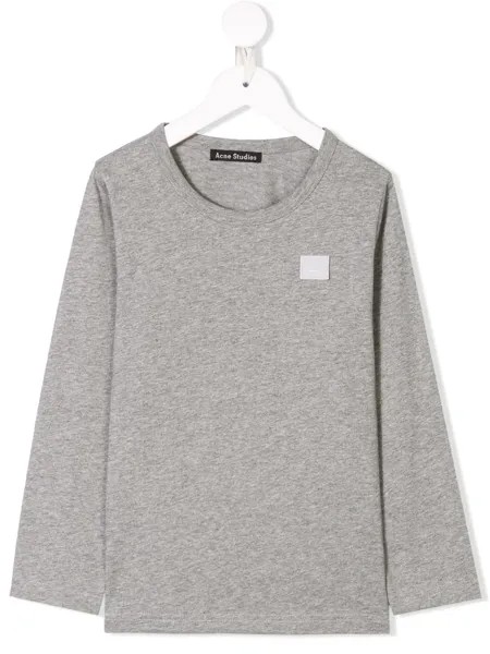 Acne Studios Kids футболка с длинным рукавом с принтом