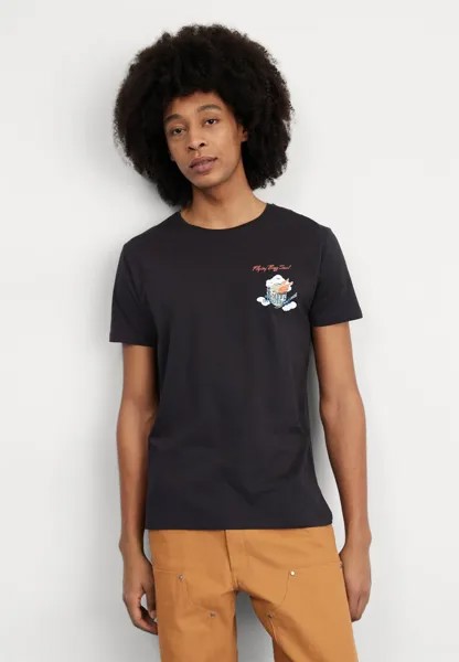 Футболка с принтом Alpha Industries, черный