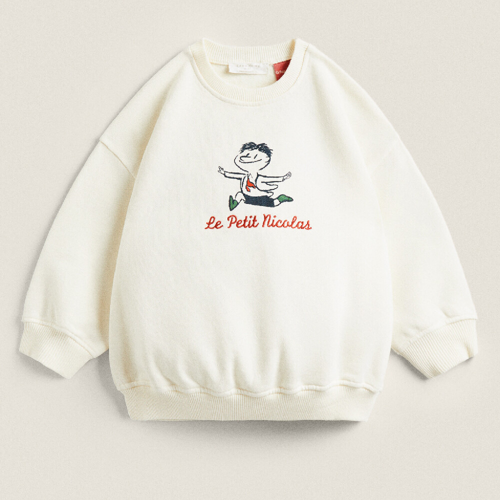 Свитшот Zara Home Children’s Le Petit Nicolas Cotton, бежевый