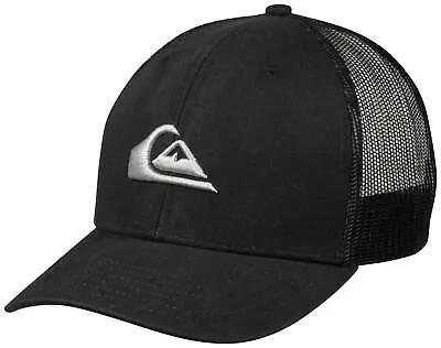 Кепка Quiksilver Grounder Trucker — черная — новинка