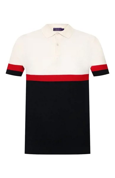 Поло из смеси шелка и хлопка Ralph Lauren