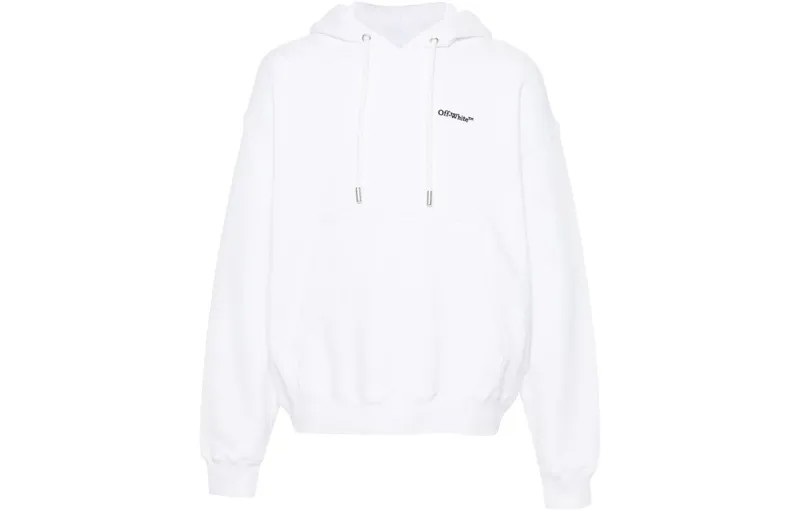Толстовка из органического хлопка с вышитым логотипом Off-White, белый