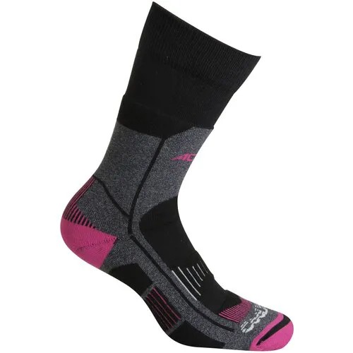 Носки Accapi, размер 39, розовый, черный