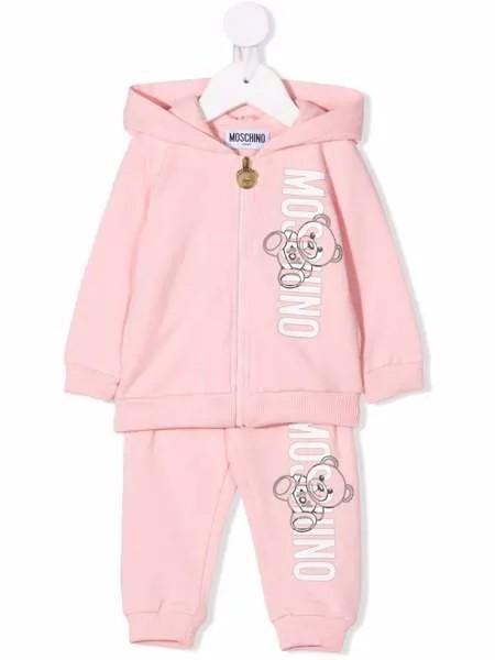 Moschino Kids спортивный костюм с логотипом