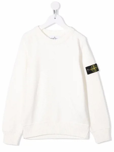 Stone Island Junior джемпер с нашивкой-логотипом