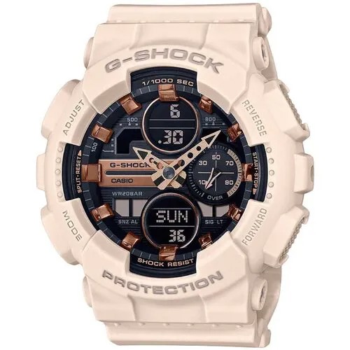 Наручные часы CASIO G-Shock, черный, серебряный