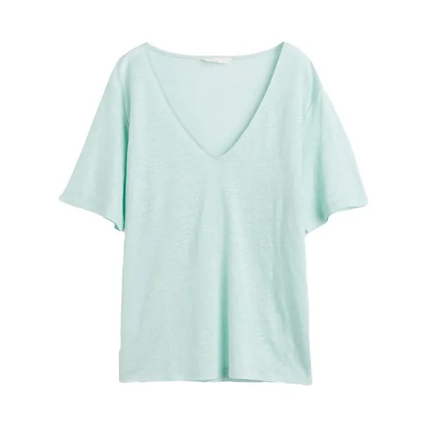 Футболка H&M Linen Jersey, мятный