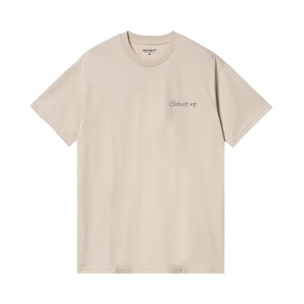 Футболка Carhartt WIP Work & Play T-Shirt, бежевый