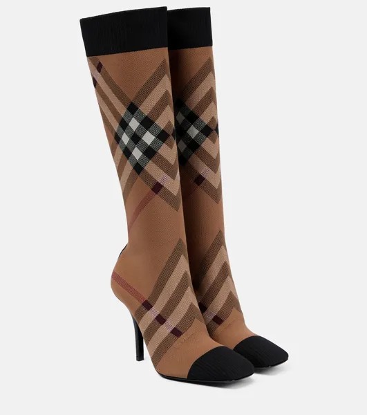 Ботинки-Носки в клетку Vintage Check 105 Burberry, мультиколор