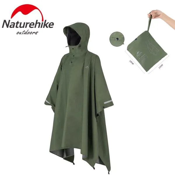 Непромокаемый плащ Naturehike для мужчин и женщин, дышащая удобная Многофункциональная накидка, для отдыха на открытом воздухе и походов