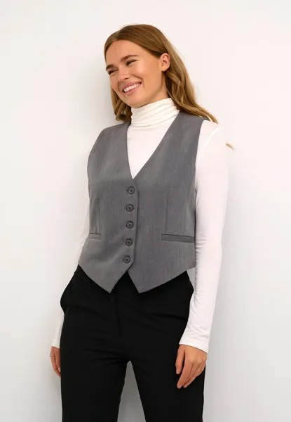 Жилет SAKURA Kaffe, цвет dark grey melange