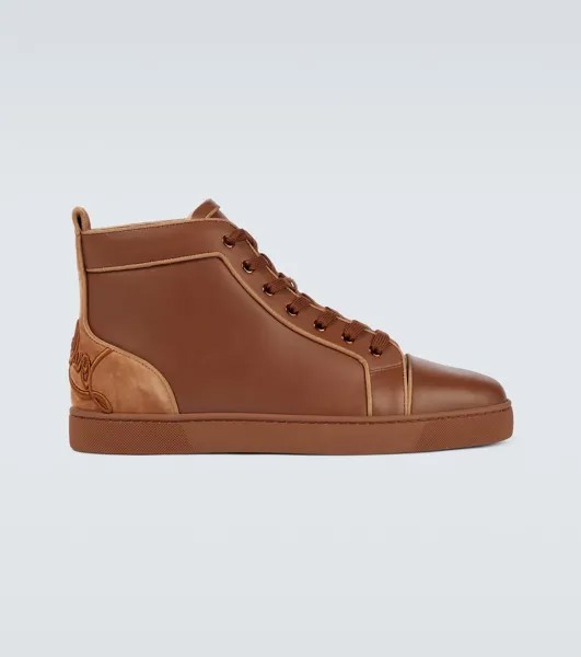 Кроссовки Fun Louis Christian Louboutin, коричневый