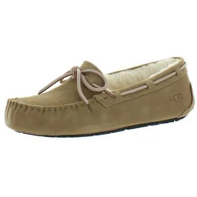 Женские тапочки Ugg Dakota Tan Suede Moccasin Shoes 6 Medium (B,M) BHFO 2942