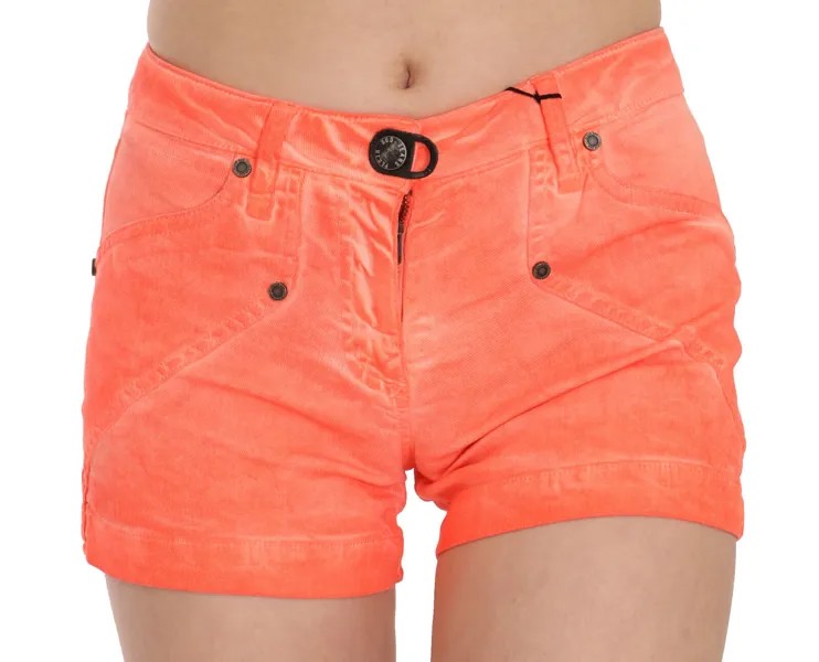 Шорты PLEIN SUD JEANIUS Оранжевые хлопковые джинсовые мини-шорты со средней посадкой IT36/US2/XS Рекомендуемая розничная цена 200 долларов США