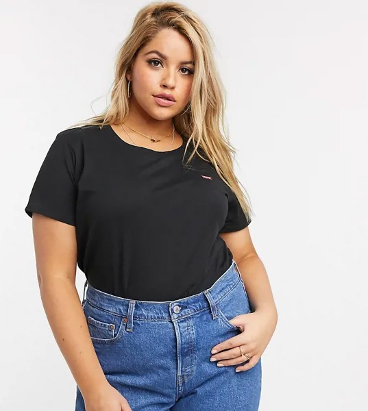 Футболка с круглым вырезом Levi's Plus-Черный