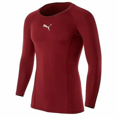 Лонгслив PUMA, размер XXL, бордовый
