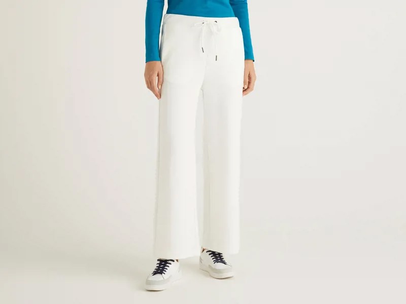 Спортивные брюки женские United Colors of Benetton 21A_3CMAP0510 белые S