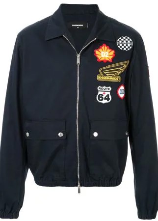 Dsquared2 бомбер в технике пэчворк