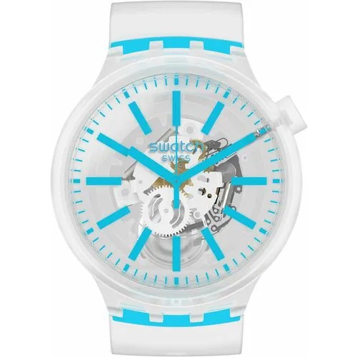 Наручные часы swatch SO27E105, голубой