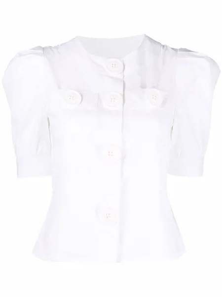 Moschino блузка с объемными рукавами