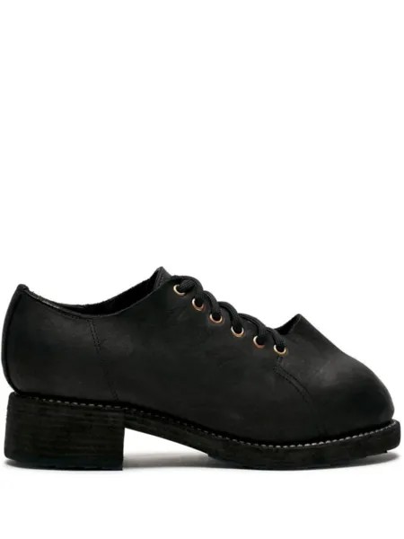 Guidi 2091 Groppone дерби обувь, черный