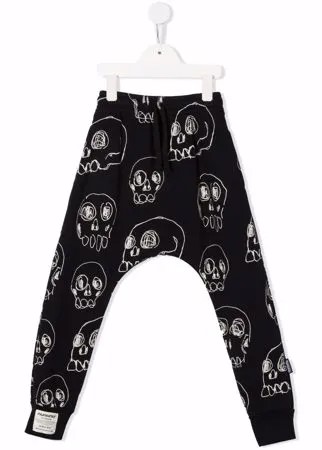 Nununu спортивные брюки Scribbled Skulls