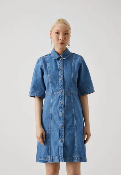 Джинсовое платье SLFEMMY DRESS Selected Femme, цвет light blue denim