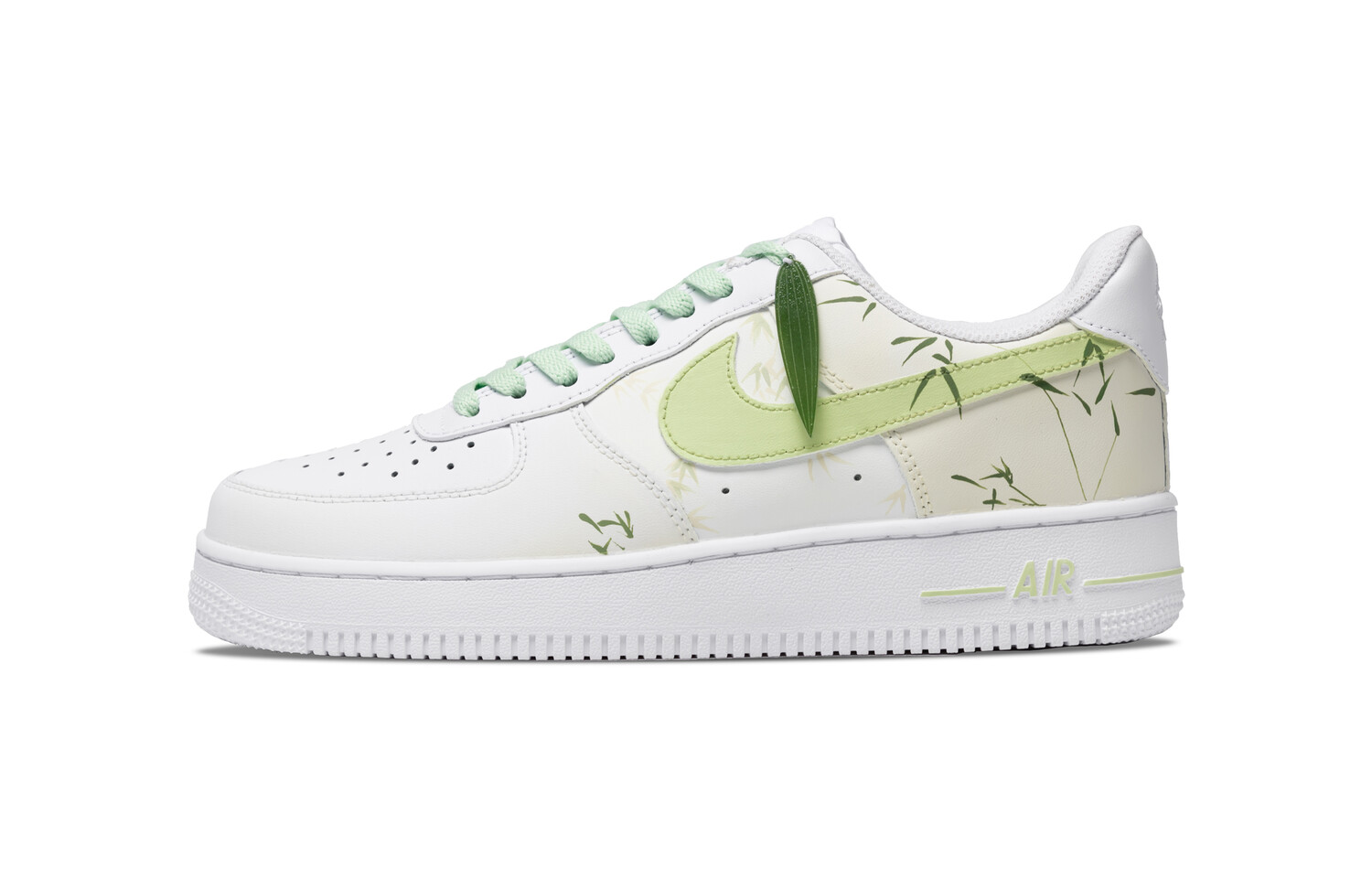 Кроссовки Nike Air Force 1 Skateboarding Shoes Women's Low-top Green/White, зеленый
