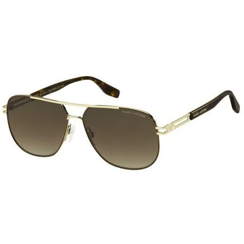 Солнцезащитные очки MARC JACOBS, кошачий глаз, оправа: металл, градиентные, для мужчин, коричневый