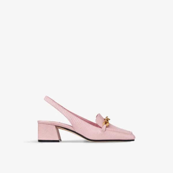 Кожаные туфли на каблуке Diamond Tilda Jimmy Choo, розовый