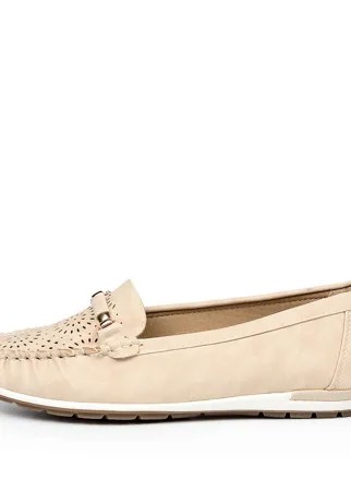 Мокасины женские INSTREET 203-11WB-041SS бежевые 39 RU