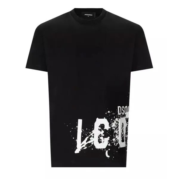 Футболка icon splash cool fit t-shirt Dsquared2, черный