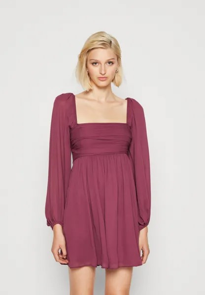 Платье летнее Balloon Easy Mini Abercrombie & Fitch, цвет crushed violet