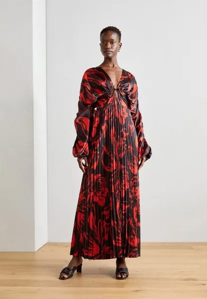 Вечернее платье Olanna Dress Print YAURA, цвет black/red