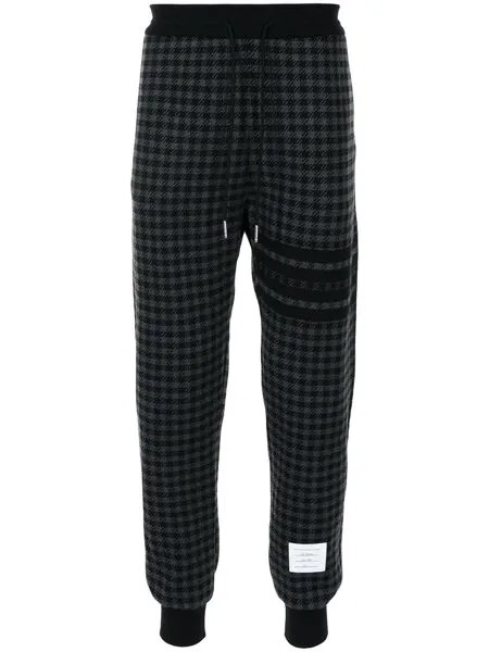 Thom Browne спортивные брюки в ломаную клетку