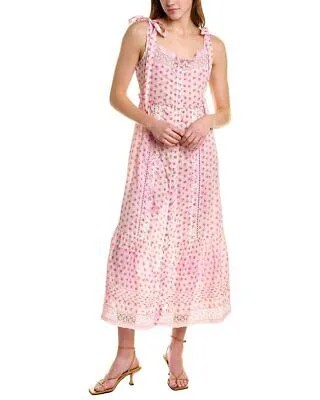 Loveshackfancy Carlyle Платье миди женское розовое M