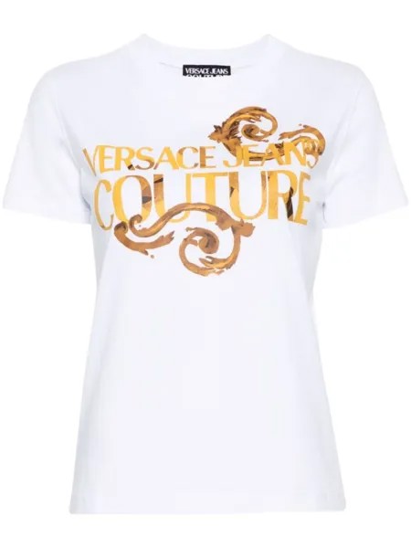 Versace Jeans Couture футболка с логотипом, белый