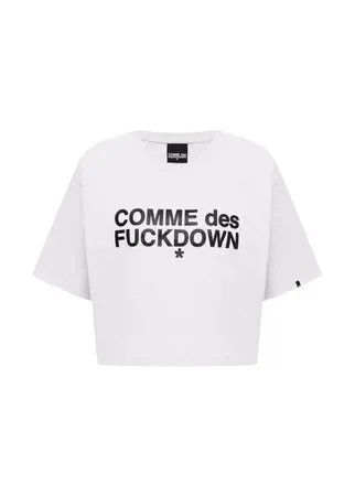 Хлопковая футболка Comme des Fuckdown